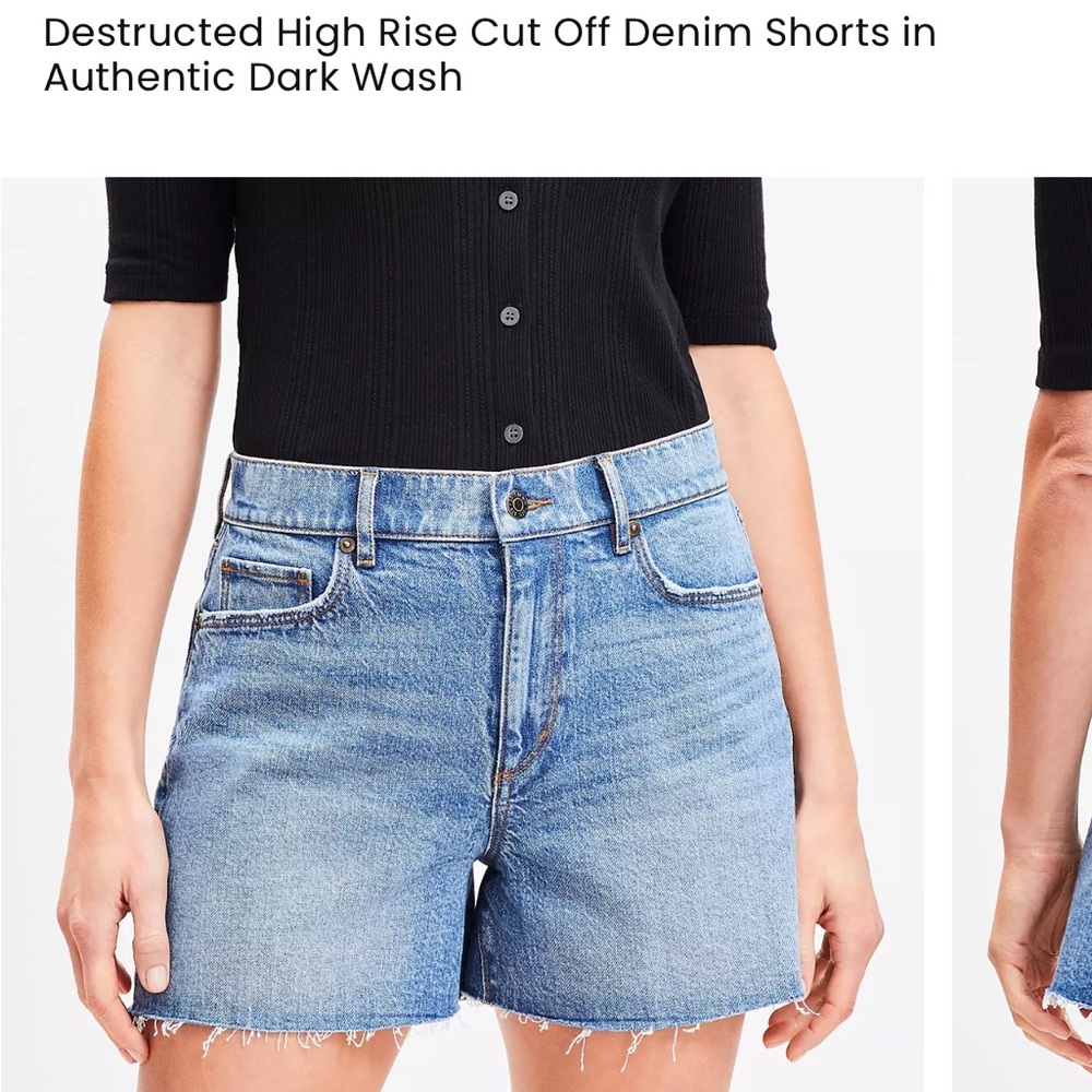 LOFT Light Blue Denim Shorts